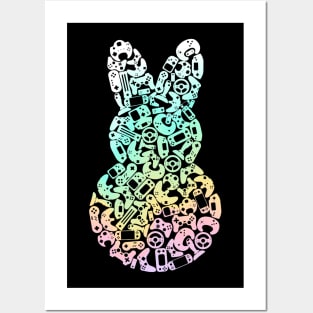 Cute Video Game Easter Bunny Gaming Peeps Gamer Classic Posters and Art